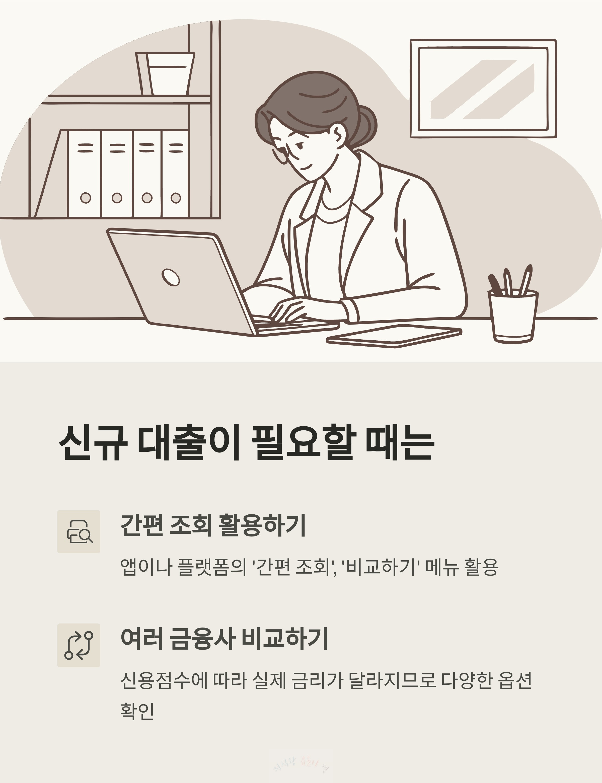 신규 대출이 필요할 때는?