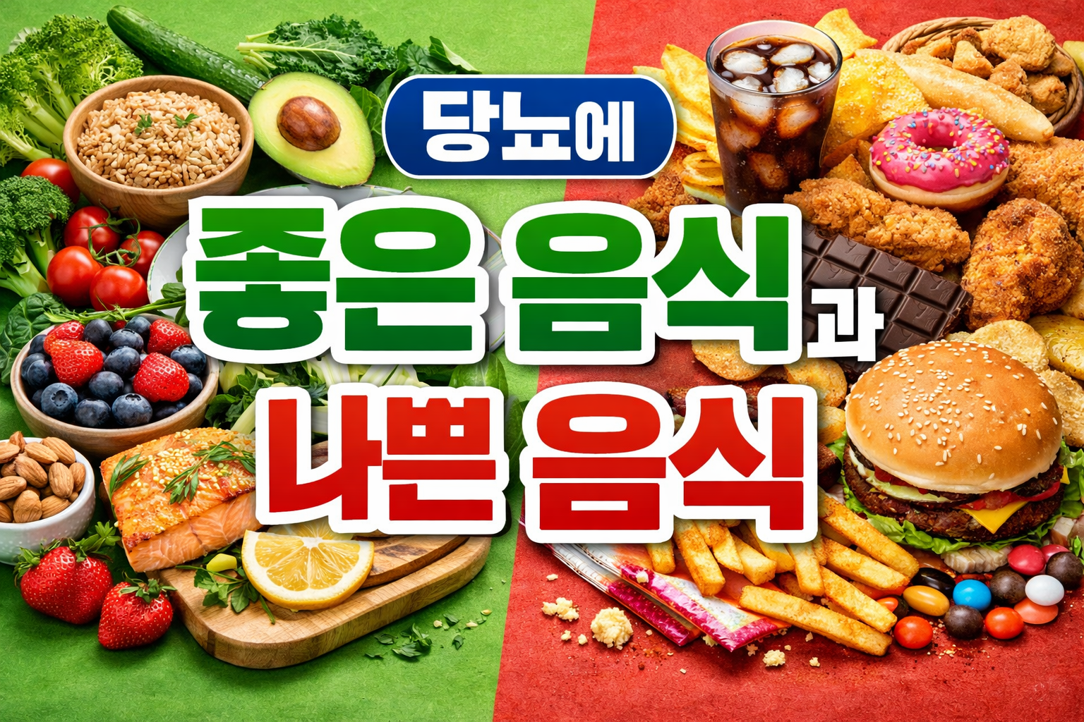 당뇨에 좋은 음식과 나쁜 음식