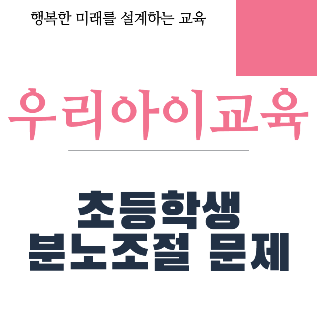초등학생 분노조절 문제