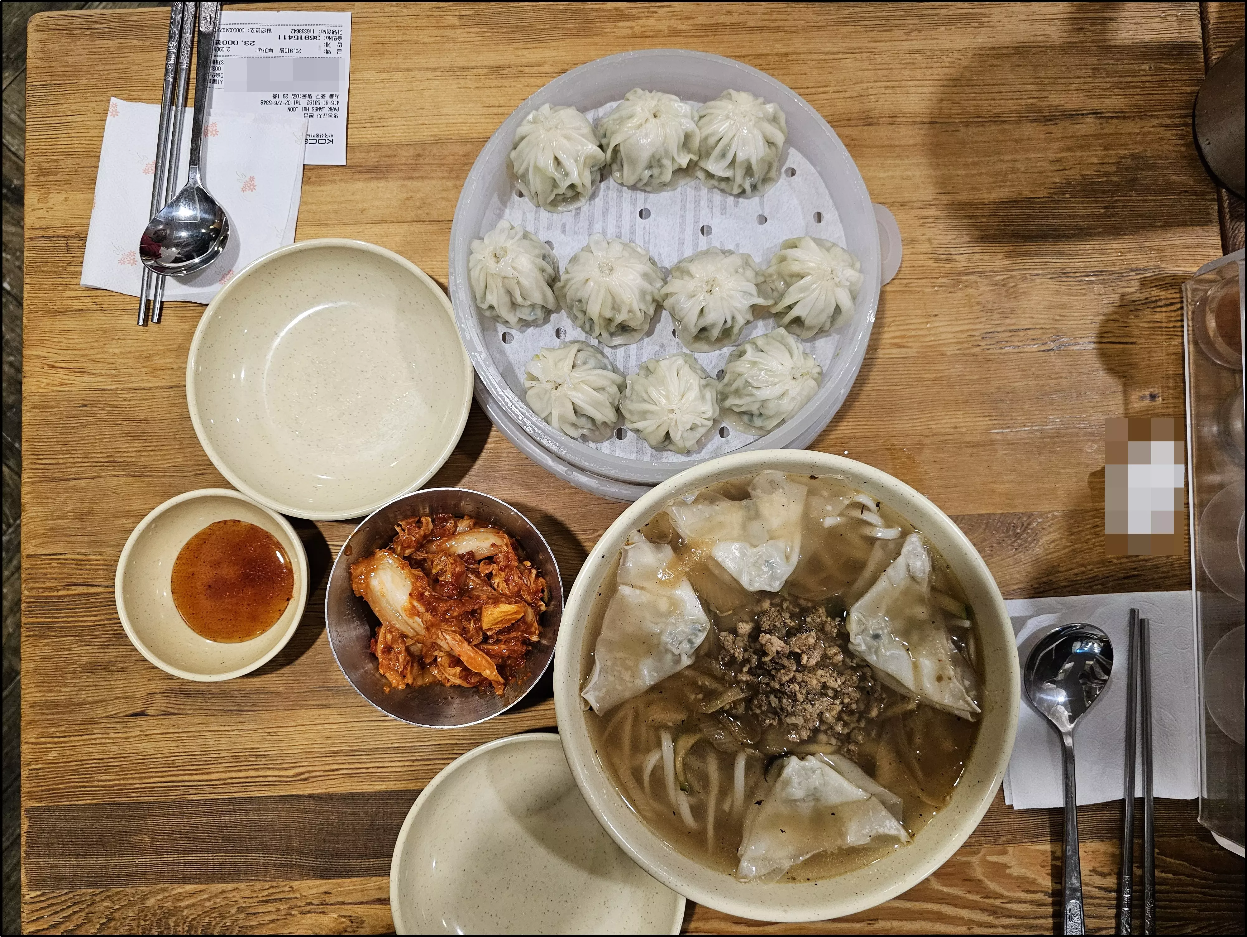 명동교자 본점 칼국수, 만두
