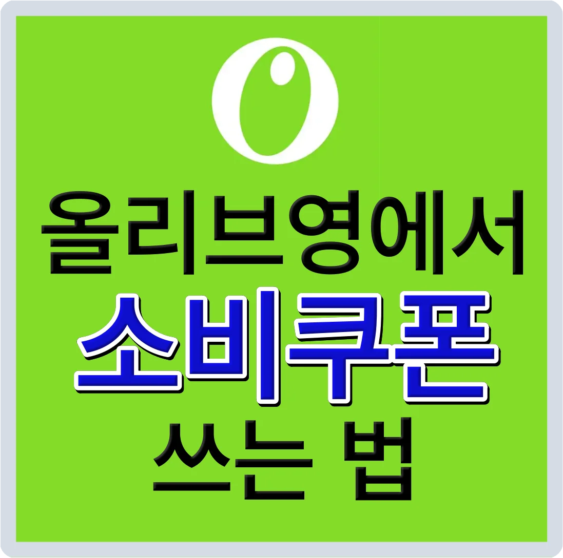 올리브영 소비쿠폰 사용처 즉시 확인