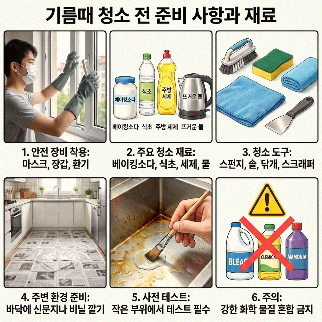 주방 후드 기름때 깔끔하게 벗겨내는 방법과 순서