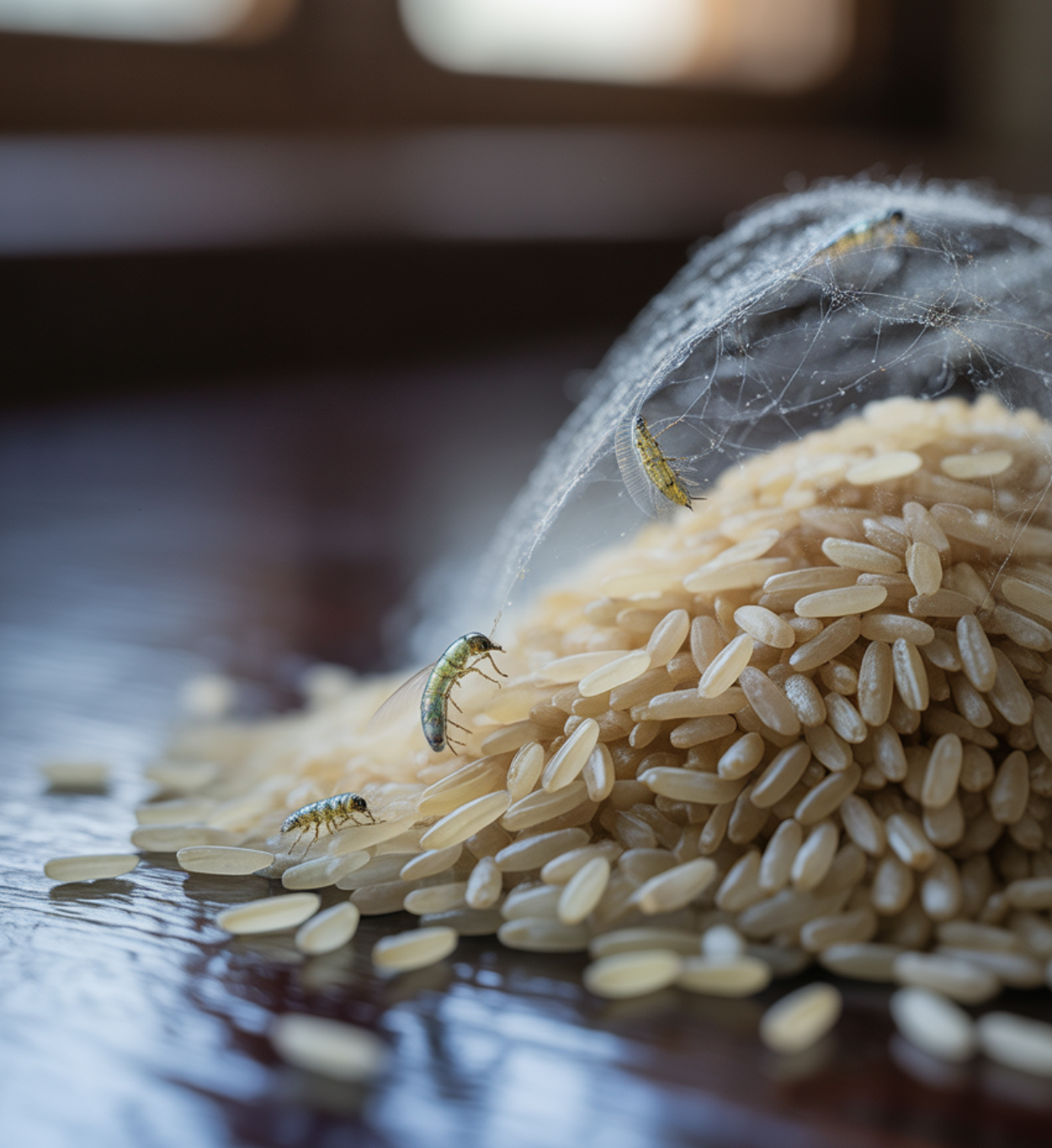 거미줄 같은 실&amp;#44; 오염의 신호