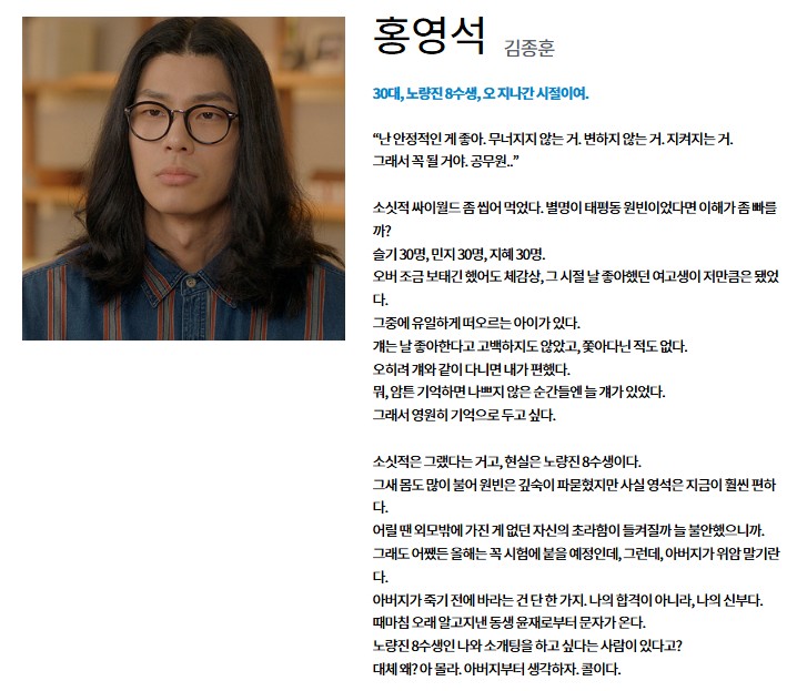 내 여자친구는 상남자 등장인물 출연진 김종훈
