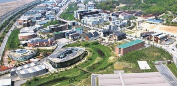 파주출판도시 문화예술회관 항공사진