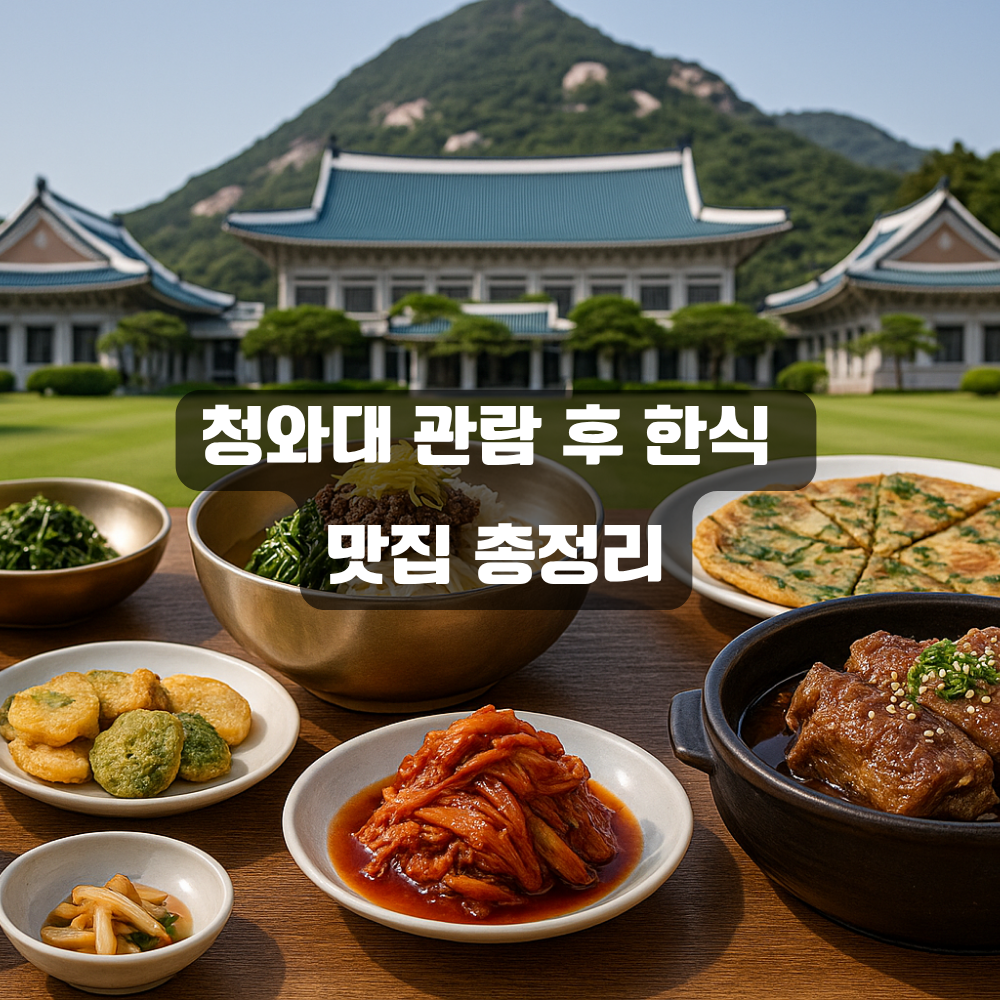 청와대 관람 후 한식 맛집 총정리