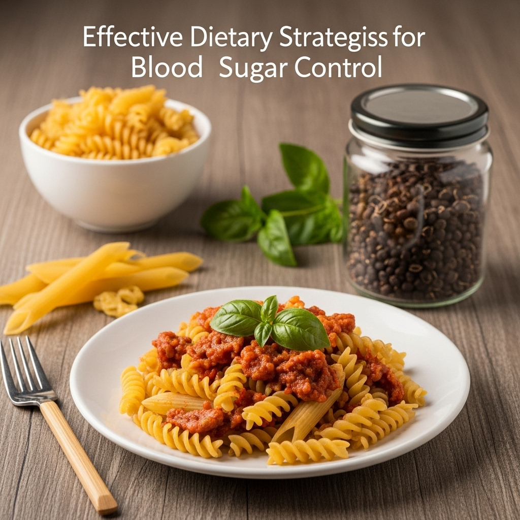 혈당 조절에 효과적인 식단 전략