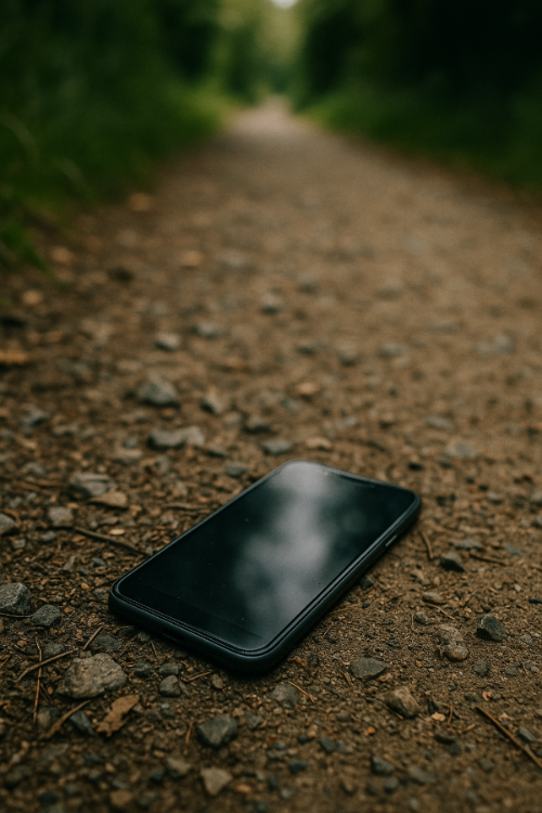 휴대폰 분실한 모습