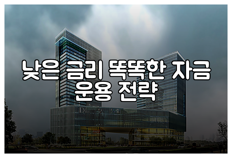 낮은 금리 똑똑한 자금 운용 전략