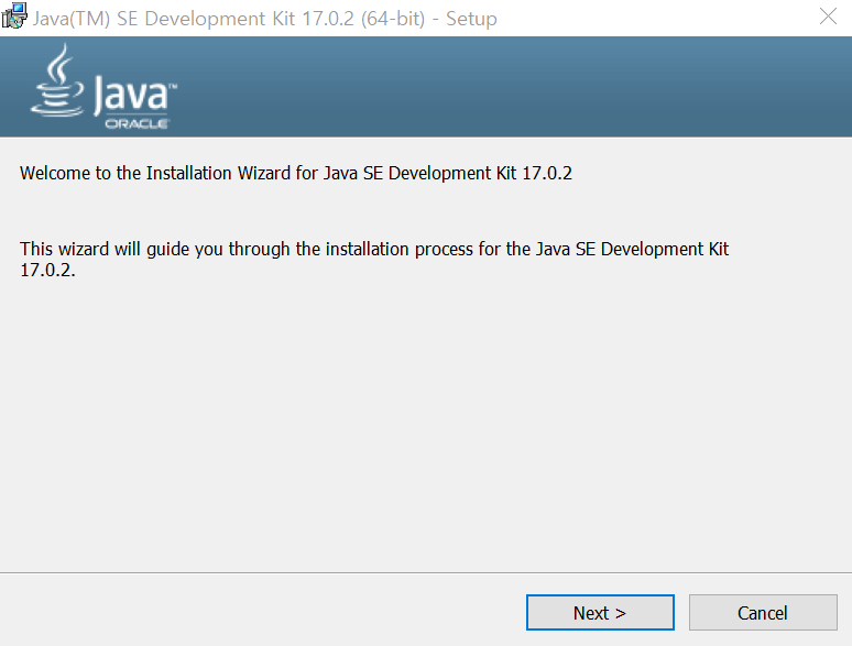 자바 설치 마법사1