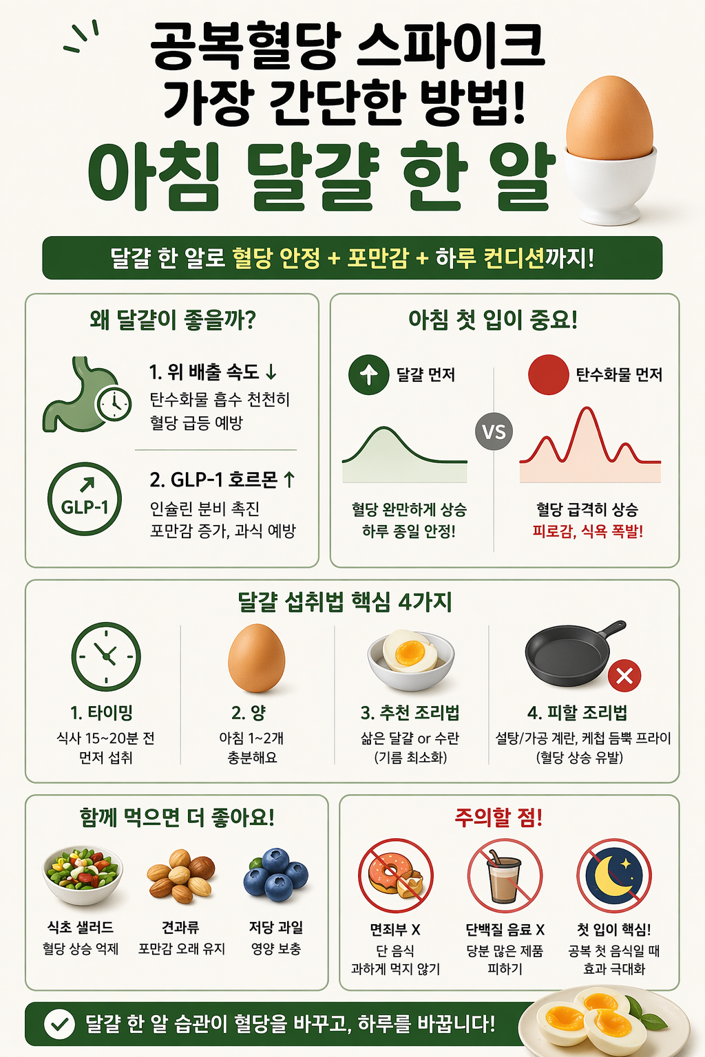 공복 아침 달걀 한 알이 만드는 변화