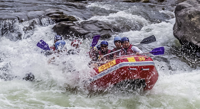 한탄강 래프팅 이미지
