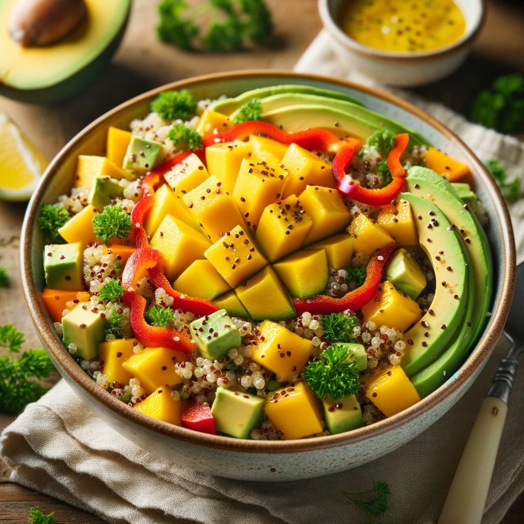 망고 콰이노아 샐러드