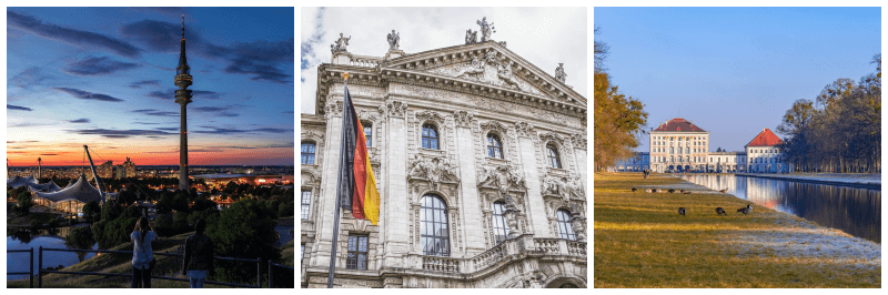 뮌헨 풍경 사진 3개