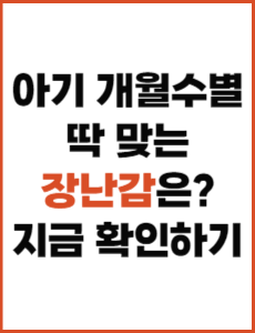 아기 개월수별 장난감과 놀이법 추천