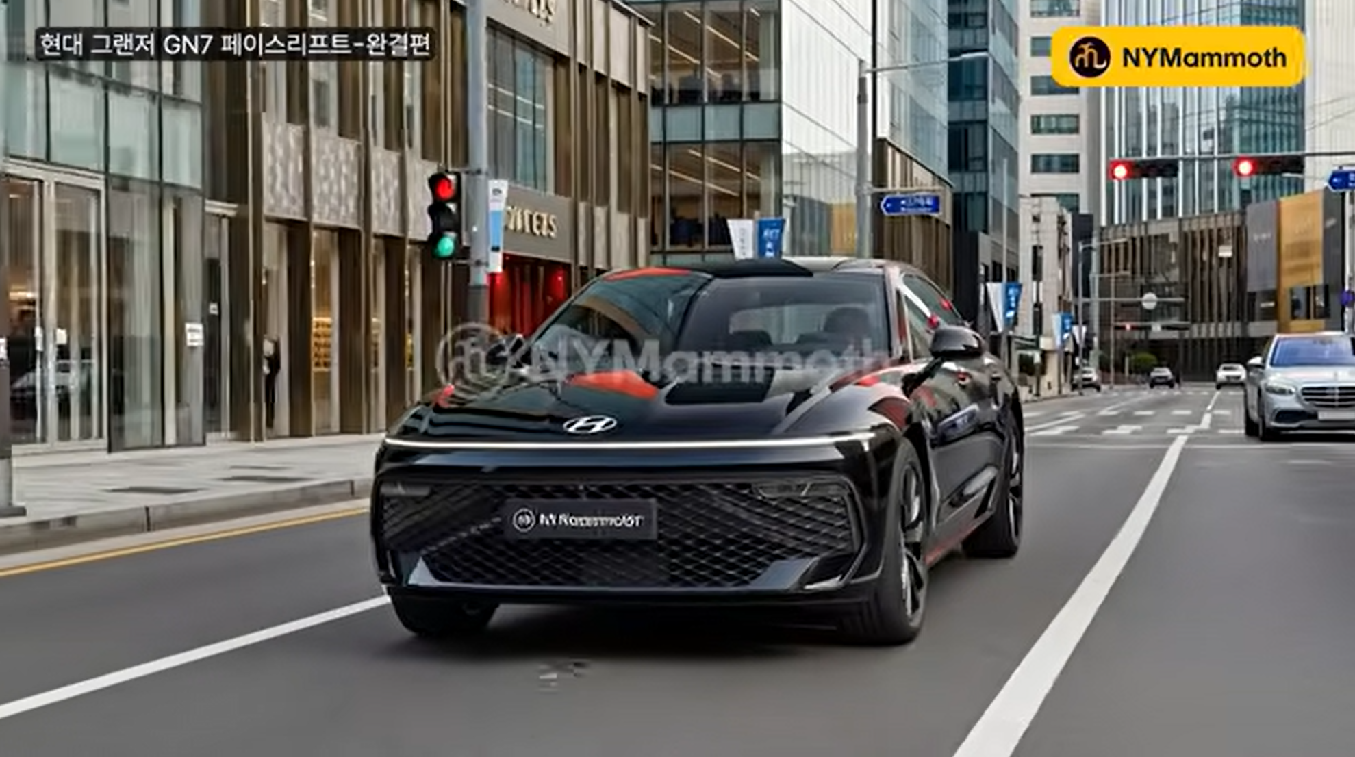 현대차 '그랜저 페이스리프트' 예상도 (출처 : 뉴욕맘모스)