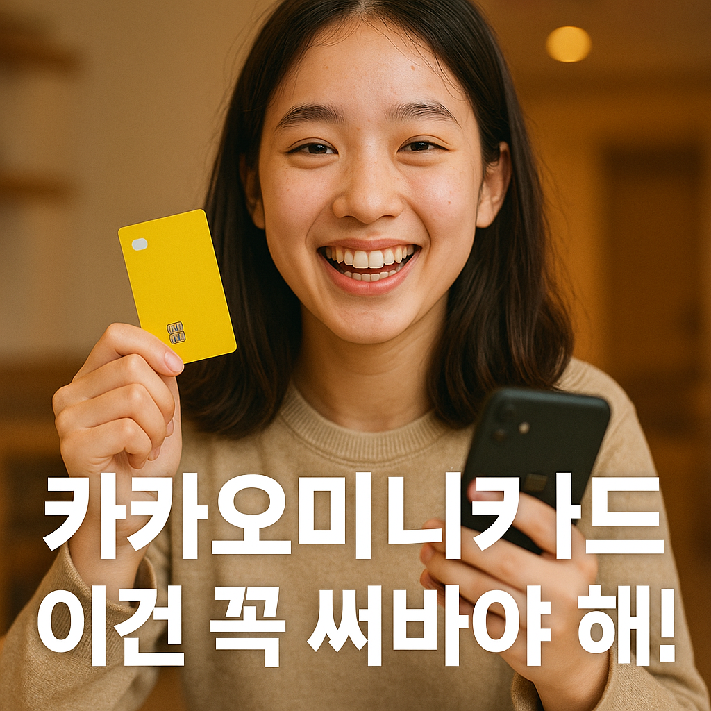 카카오미니카드혜택