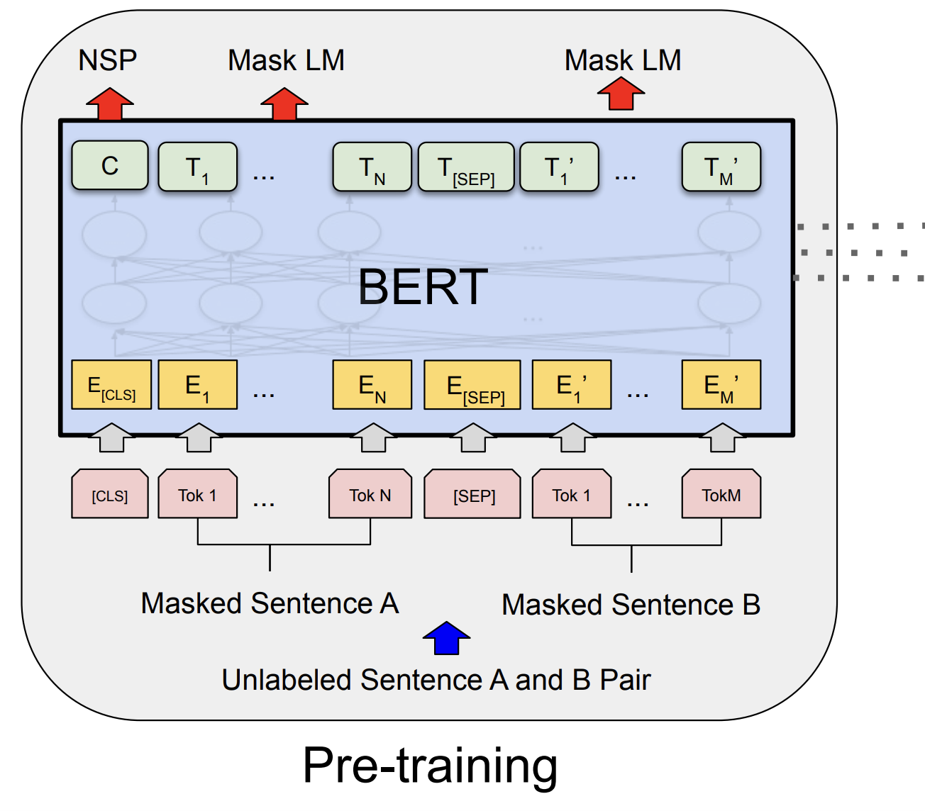 BERT의 Pre-training 구조