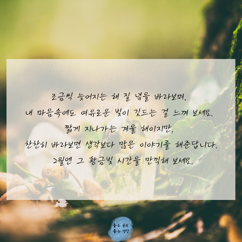 2월 인사말 문구 모음집 이미지 글귀