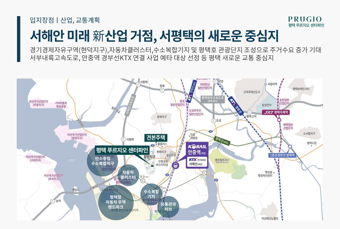 화양지구 평택 푸르지오센터파인 입지장점