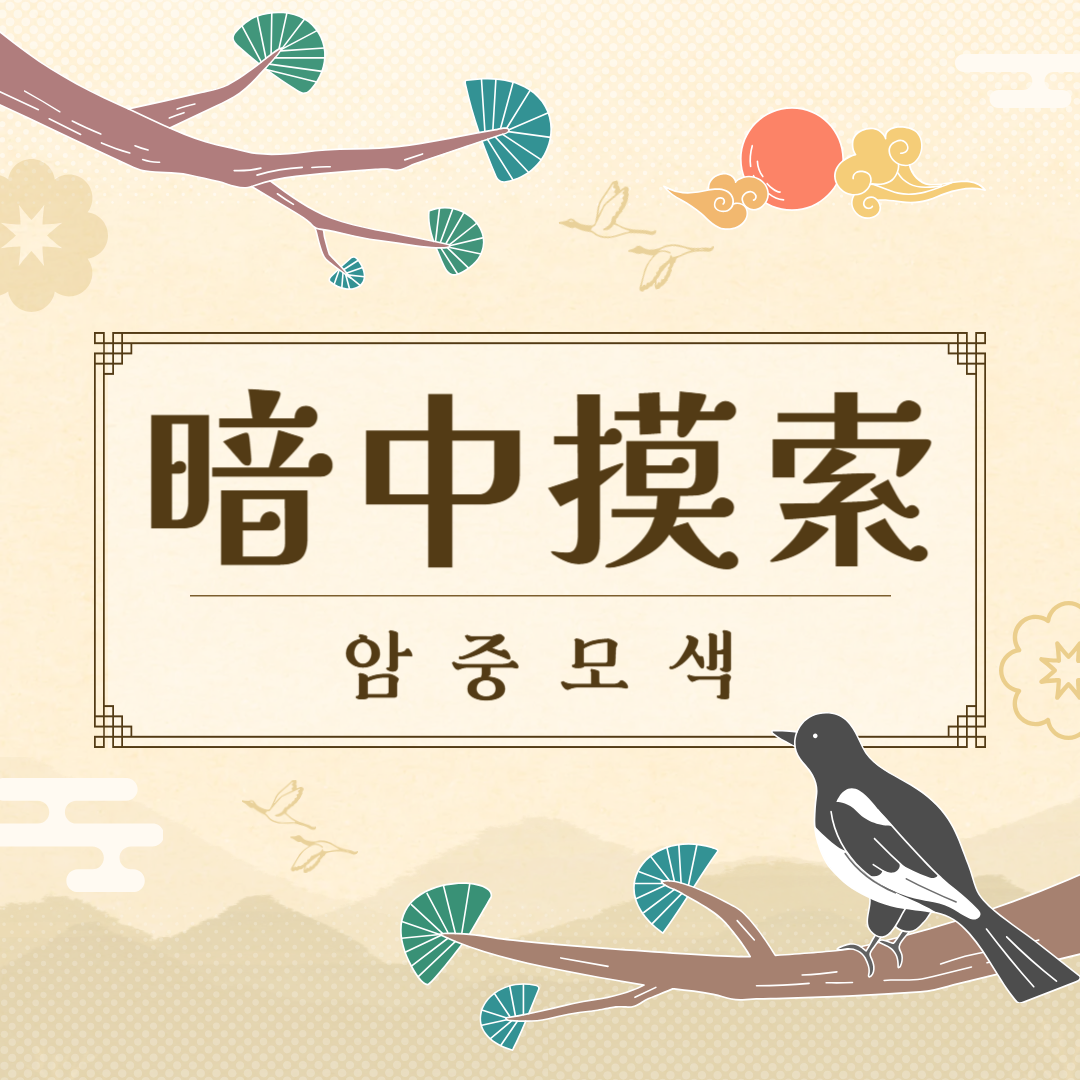 암중모색(暗中摸索) 뜻, 유래, 예문, 반대말, 유의어