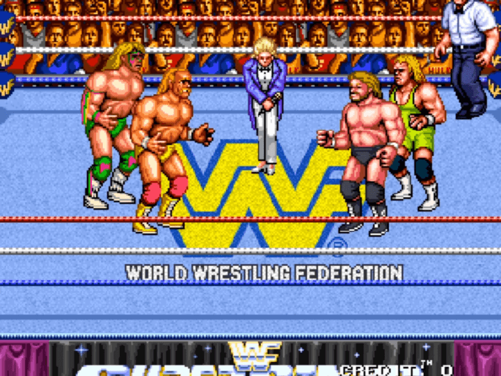 WWF-레슬페스트-오락실게임-시작-화면