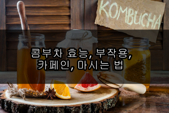 콤부차 효능, 부작용, 카페인, 마시는 법