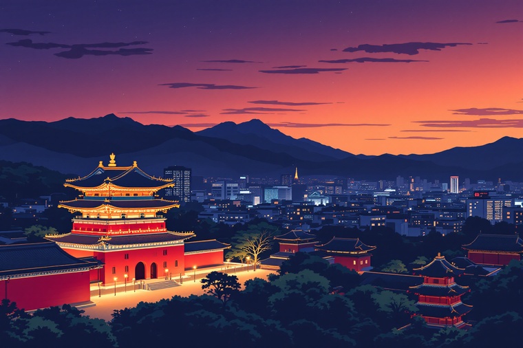 경복궁 야간개장 주차장