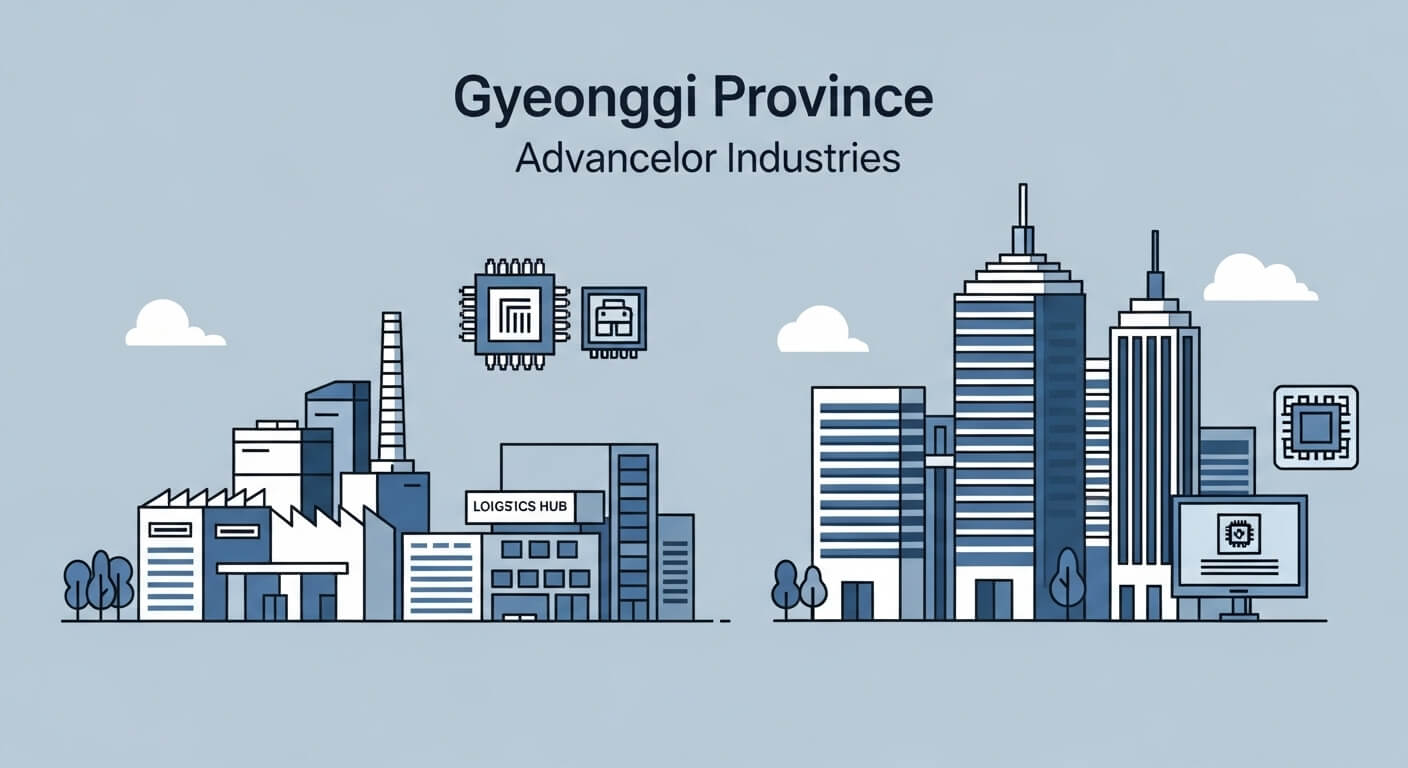 경기도: 첨단 산업 집중과 대형 수급의 허브