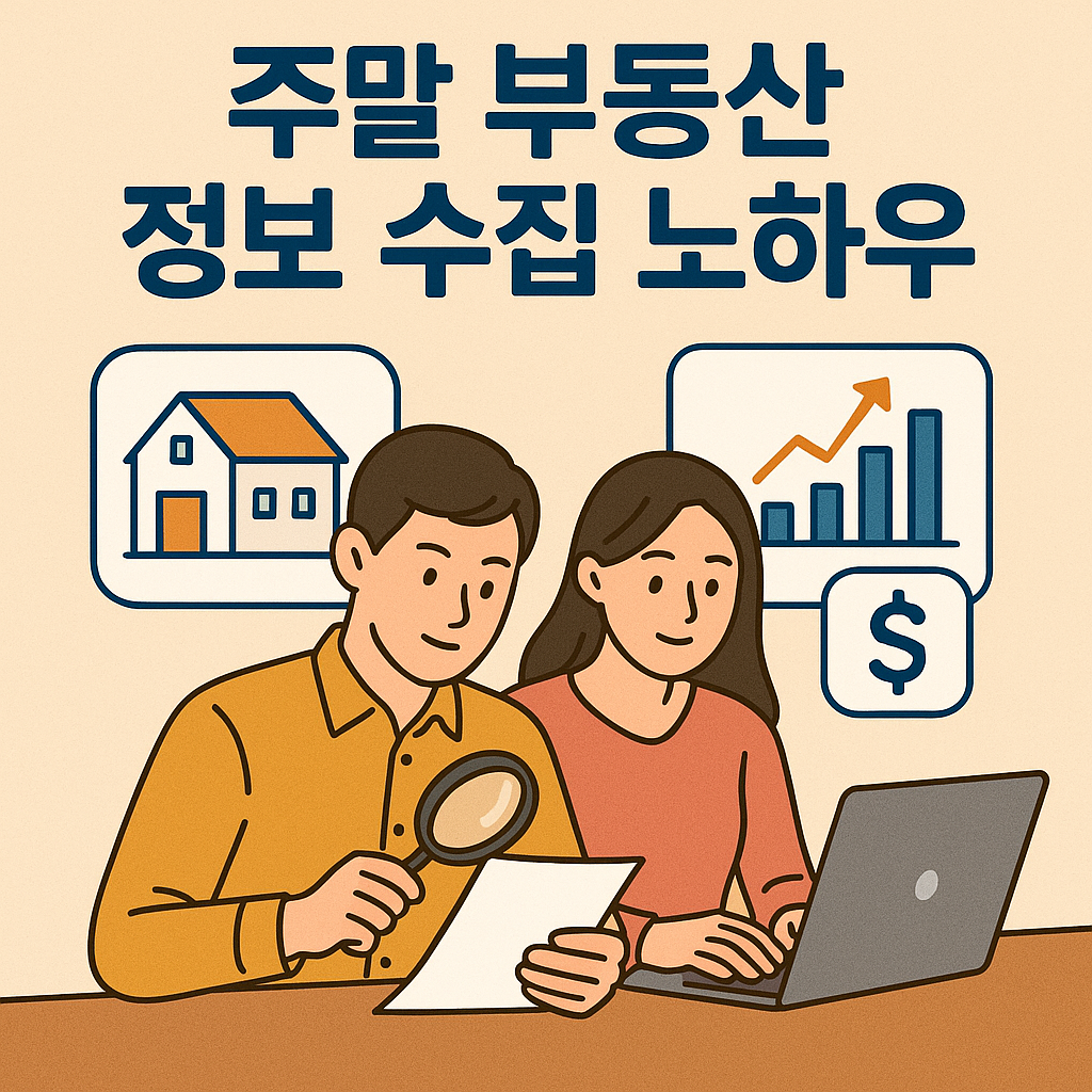 주말 부동산 정보 수집 노하우 🏠📊
