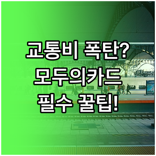 교통비 적립 혜택 극대화하는 모두의카..