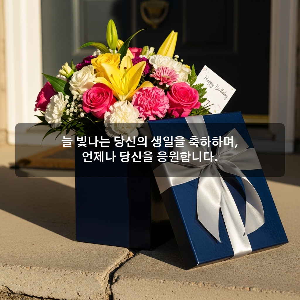 생일축하 꽃다발 이미지 문구 모음 메세지