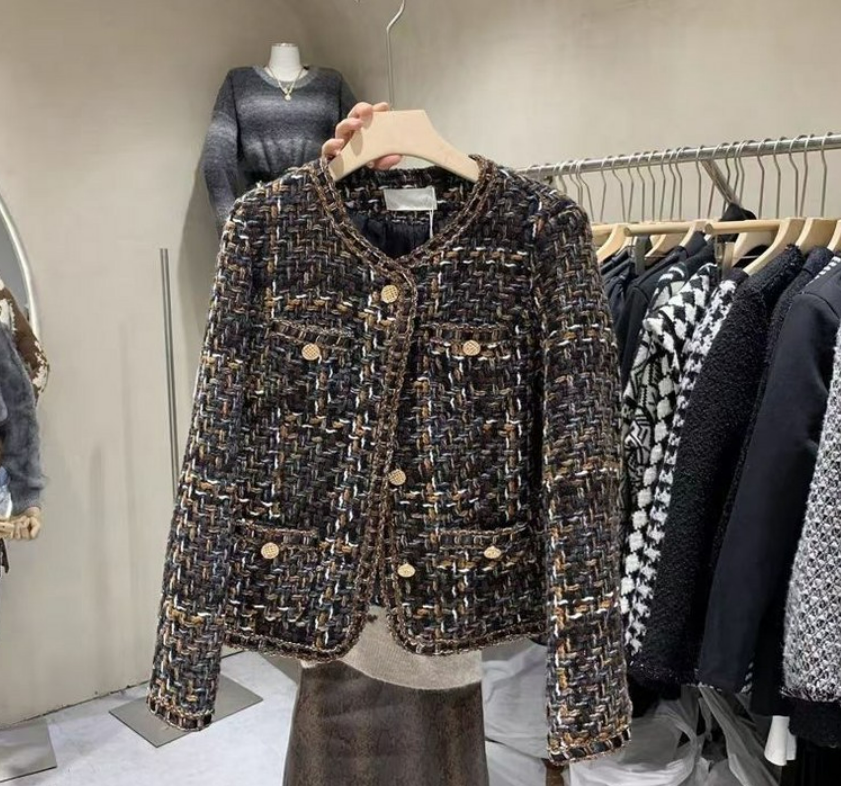 프렌치 명원 빈티지 트위드 봄여름 우븐 코트 ❘ 파리지엔 감성 완성템