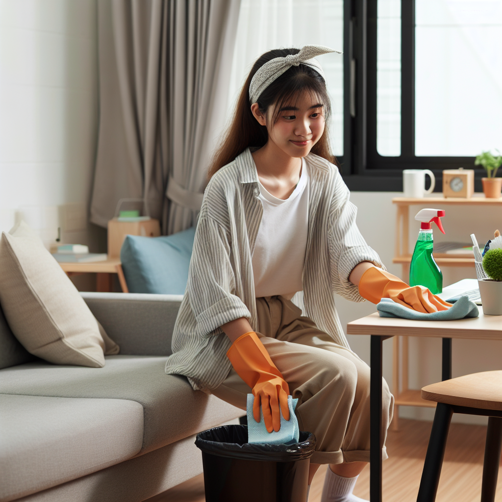 1인 가구를 위한 집약적인 청소 팁