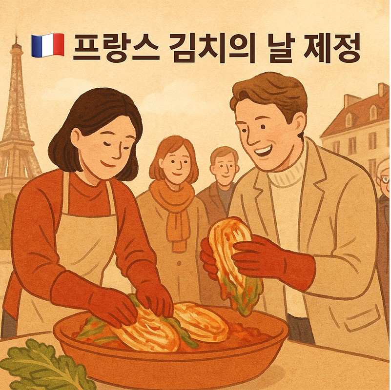 AI가 만들어준 프랑스 김치의 날 제정