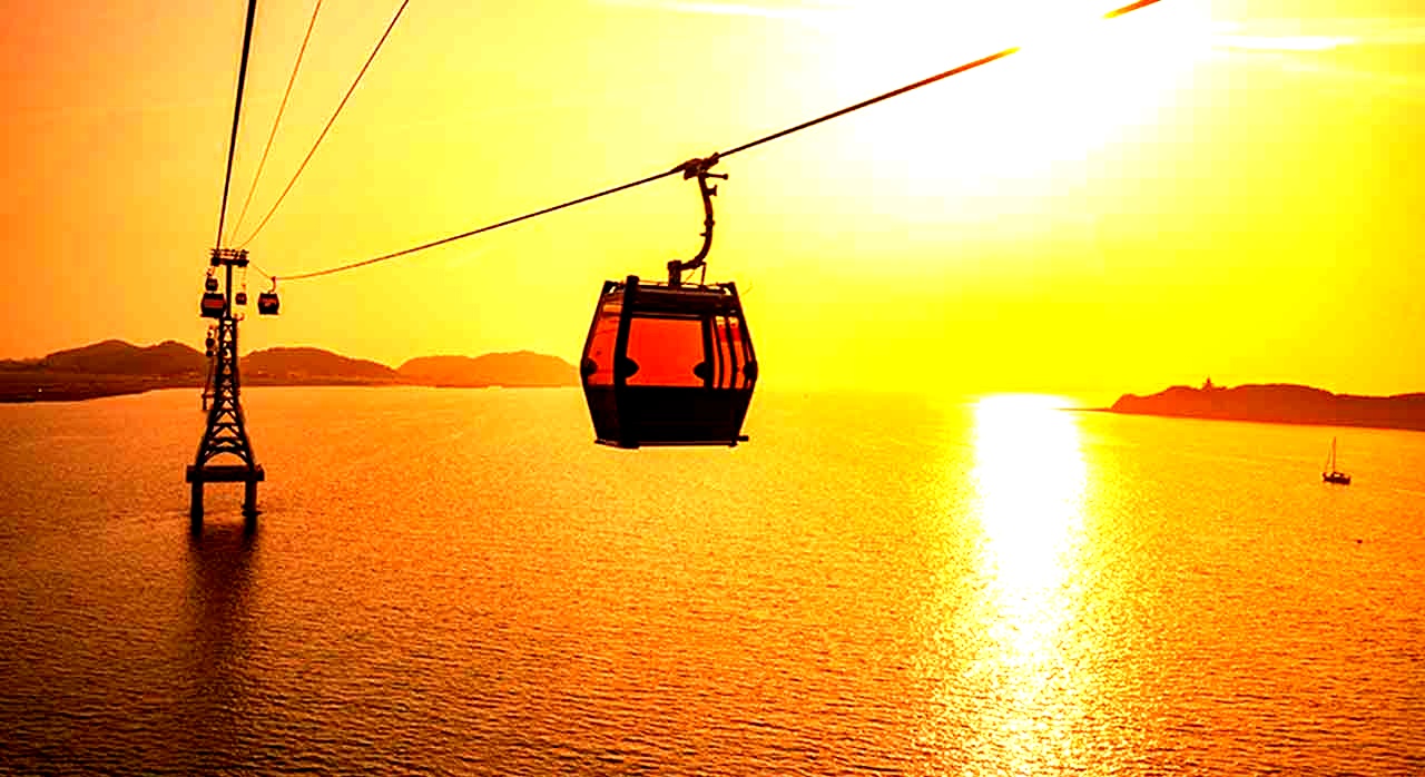 제부도 해상케이블카에서 바라본 서해안 전경. [ⓒ네이버 플레이스 &lsquo;서해랑 제부도해상케이블카&rsquo;]