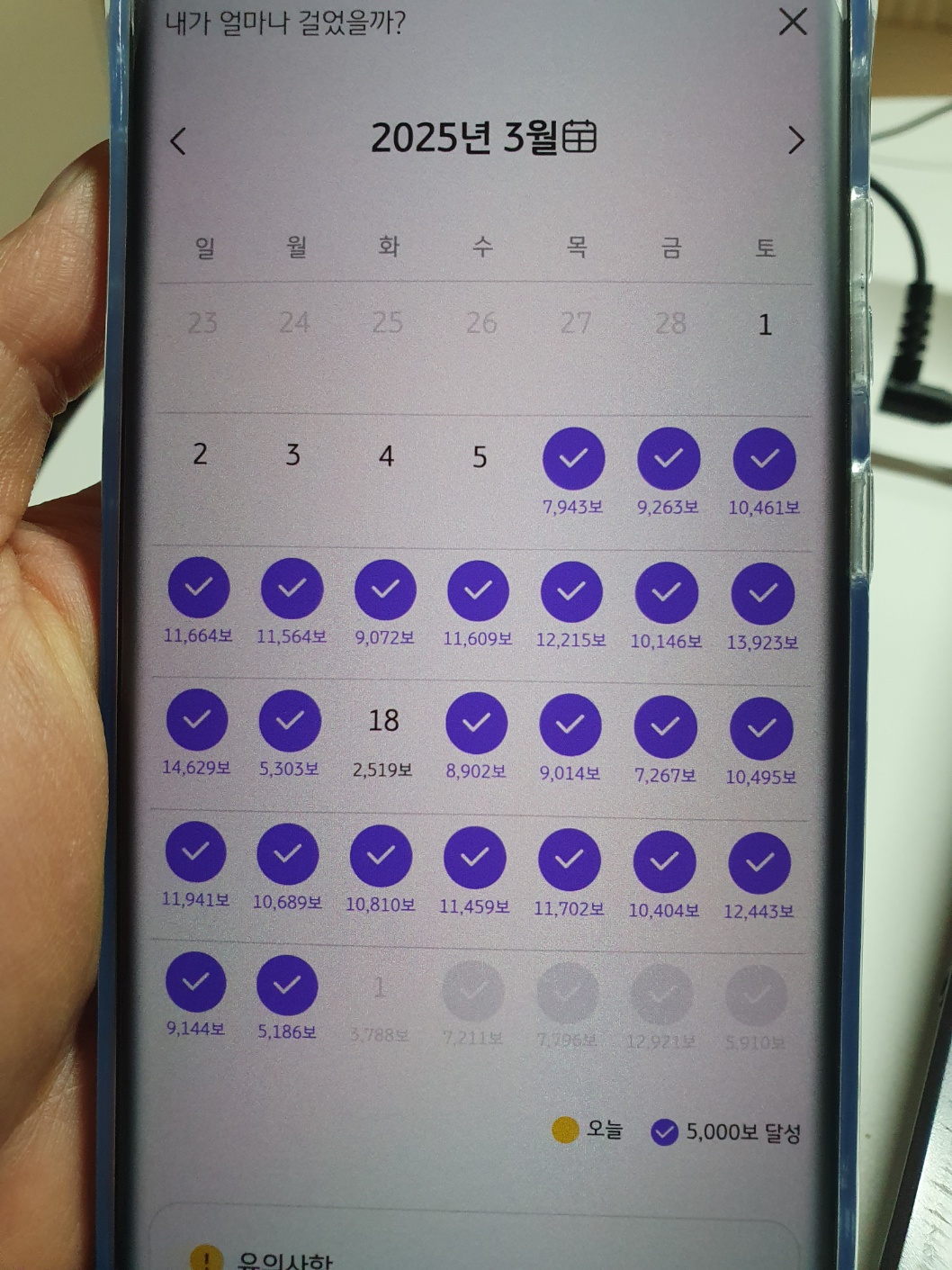 kb다이렉트 걸음수할인 -_kb walk 앱 구동 화면, 나의 걸음 수 확인하기