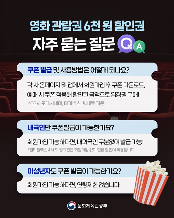 정부영화할인쿠폰 2025: 2차 무비 할인권 신청·사용 완전 정리