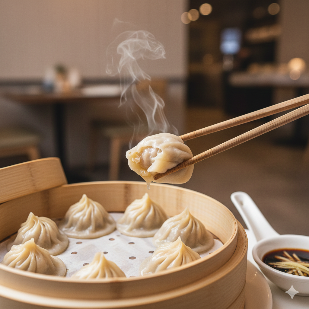 육즙이 가득찬 만두 샤오롱바오
