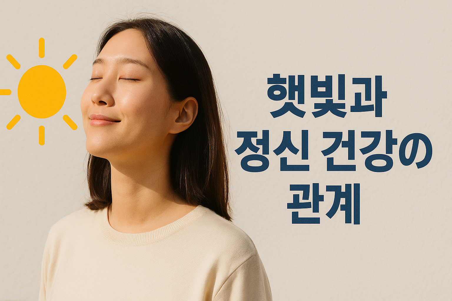 햇빛과 정신 건강의 관계