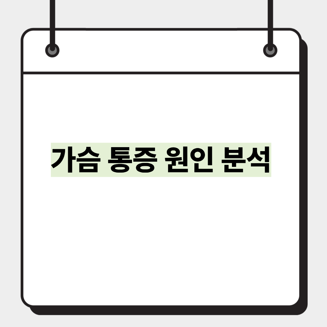 가슴 통증 원인 분석