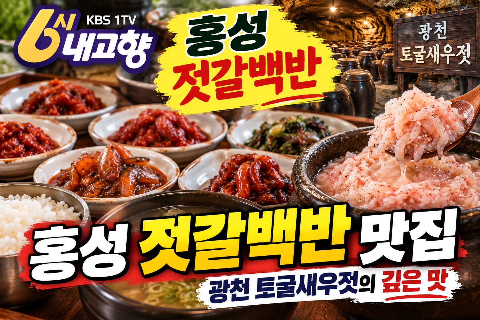 6시내고향 홍성 젓갈백반