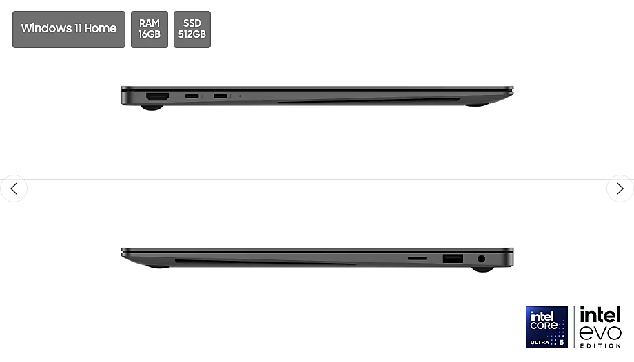 삼성전자 노트북, 랩탑 갤럭시북5 프로 40.6cm(16인치), 인텔 울트라5