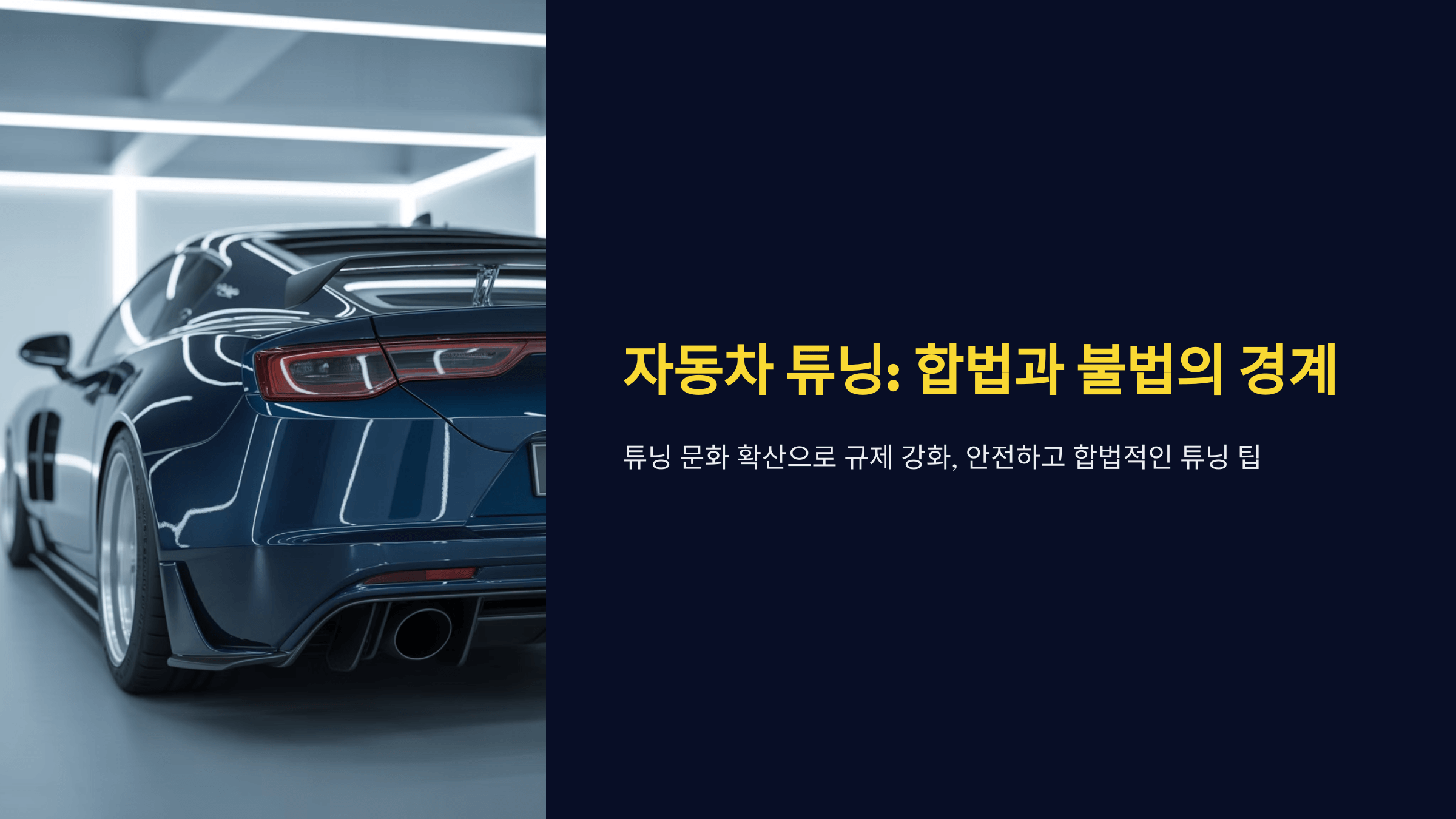 자동차 튜닝, 합법과 불법 사이