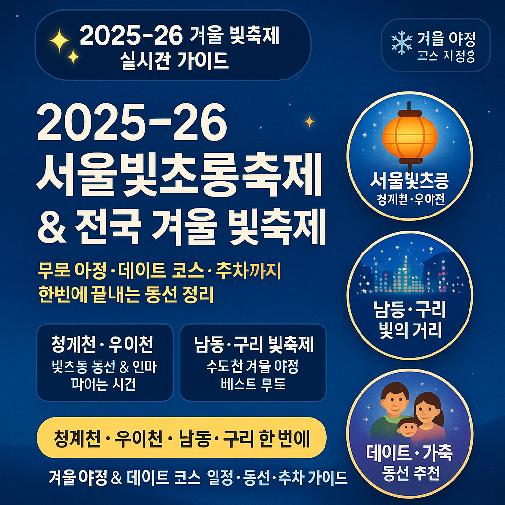 2025–26 서울빛초롱축제 & 전국 겨울 빛축제