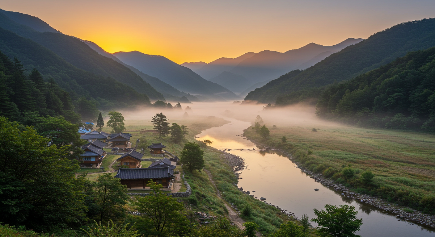 강원 인제 아침가리 계곡