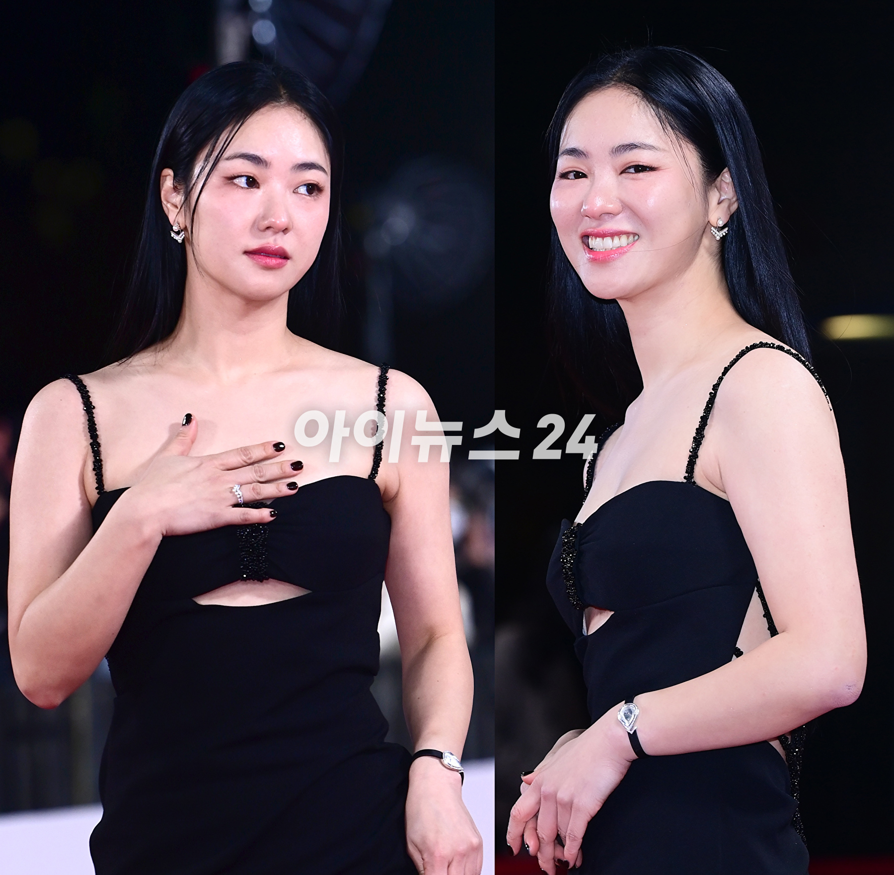 배우 전여빈이 24일 오후 서울 영등포구 여의도 KBS홀에서 진행된 제44회 청룡영화상 레드카펫 행사에 참석하고 있다. [사진=정소희 기자]