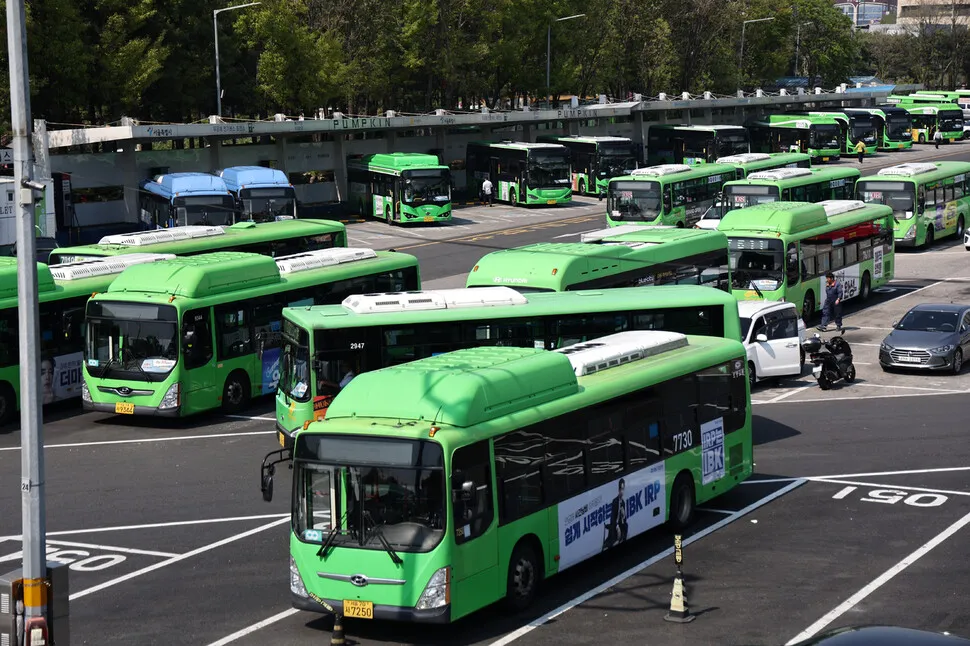 서울 시내버스 노조 준법투쟁