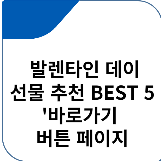 발렌타인 데이 선물 추천 BEST 5 바로가기 버튼 페이지