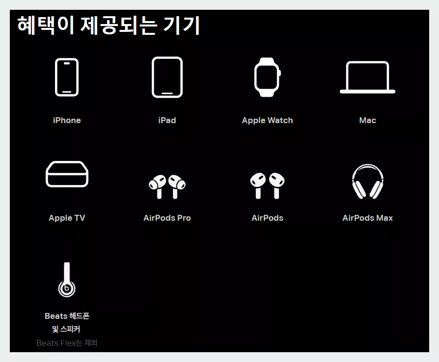 애플뮤직 프로모션 기기